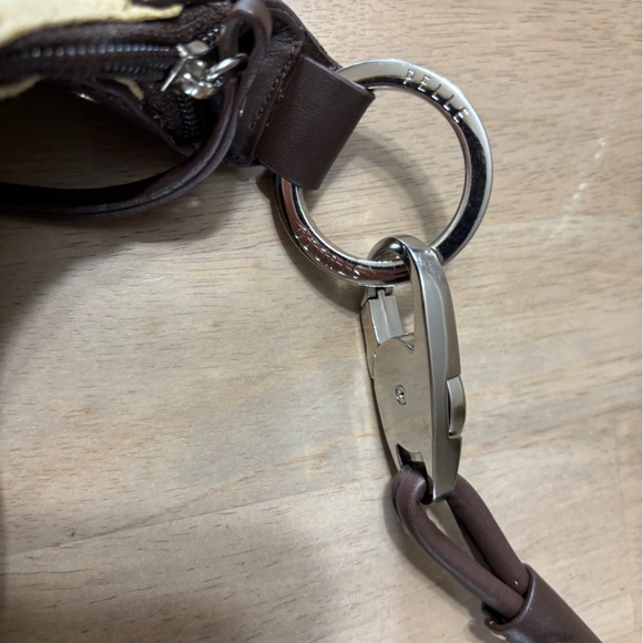 Wilsons Leather Suede Hobo Bag in Tan and Dark Brown - Picture 5 of 10